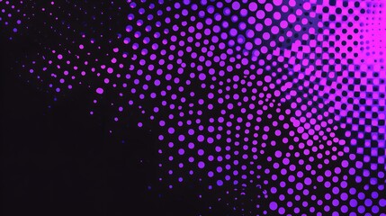 Abstract Purple and Black Dot Pattern Background