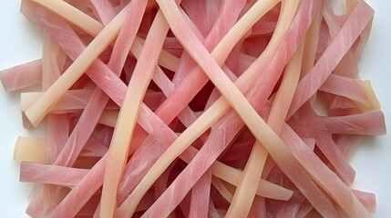 Pink and Beige Vegetable Sticks Food Background Texture