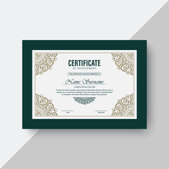 Classic certificate of achievement award template