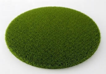 Green circular decorative surface
