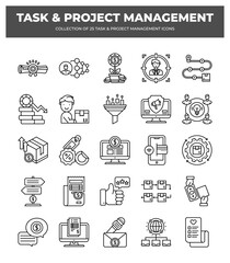 25 Task & Project Management Icons: Streamline Your Workflow