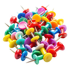 Colorful Push Pins: Bulk Pack of Multicolored Thumbtacks for Office & School