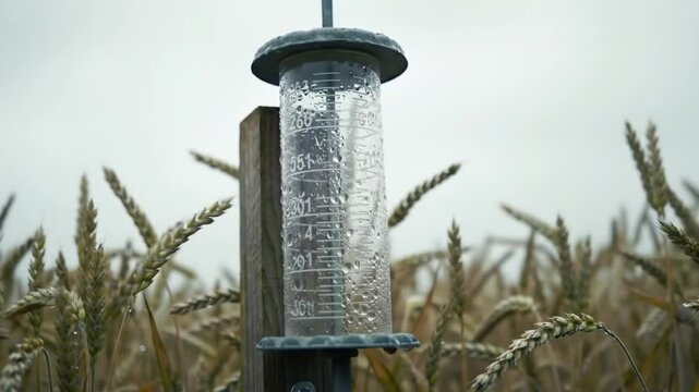 Measuring Rainfall in Wheat Fields: Monitoring Crop Growth and Yield