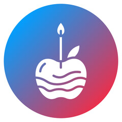 Candied Apple Vector Icon