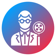 Movie Critic Vector Icon