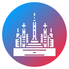 Obraz premium City Monument Vector Icon