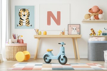 Adorable Kids Playroom with Colorful Decor