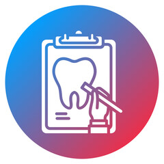 Dental CheckUp Reminder Vector Icon