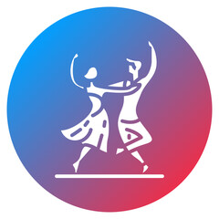 Couples Dance Vector Icon
