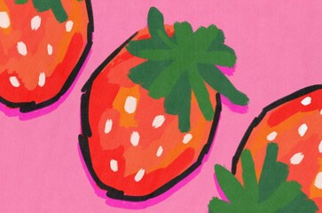 Abstract strawberry illustration