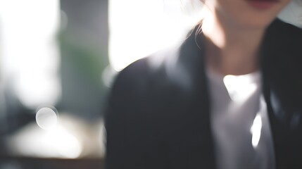 Professional at work in modern office, focused and determined, symbolizing efficiency and innovation in a tech-driven world