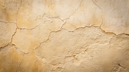 Fototapeta premium A bare plaster wall with a few cracks and uneven texture, providing a neutral background for any subject