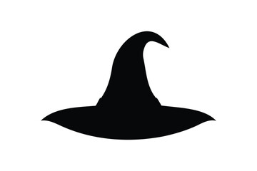 Fototapeta premium Halloween witch's hat silhouette