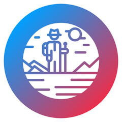 Exploration Seismic Survey Vector Icon