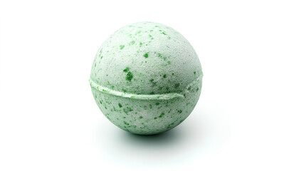 Bath bomb on white background. Spa product