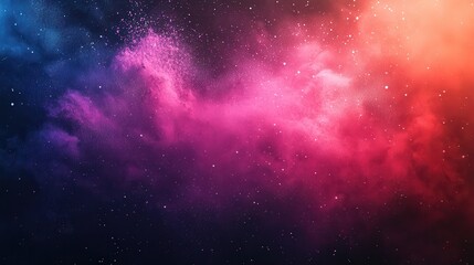 Naklejka premium Cosmic nebula swirls in vibrant hues (4)