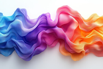 Obraz premium Modern Color Gradients and Fluid Shapes in 3D Artwork