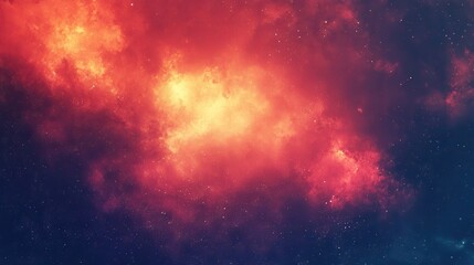 Naklejka premium Cosmic nebula, vibrant colors