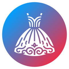Wedding Dress Vector Icon