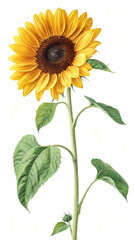 sunflower isolated on white background