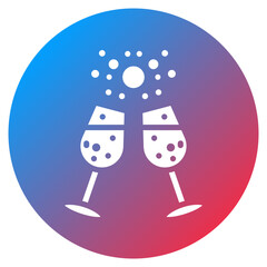 New Years Toast Vector Icon