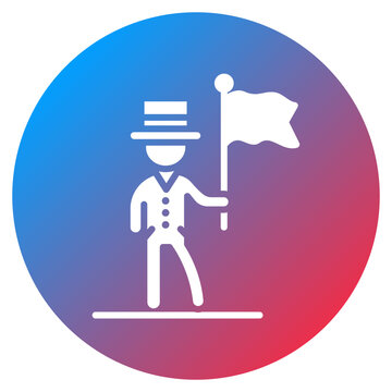 New Years Parade Float Vector Icon