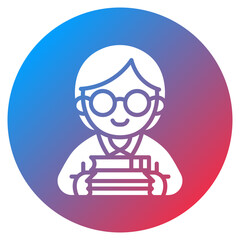 Library Assistant Vector Icon