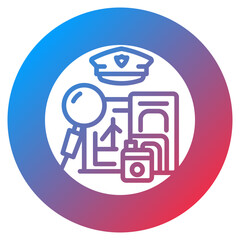 Border Control Vector Icon