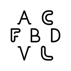 Watercolor vintage black letter a to z , alphabet for crest design, initials, monogram print. Vector font of grunge letters. Hand drawn ink alphabet. Grunge scratch type font.