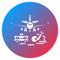 Aircraft Maintenance Vector Icon