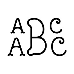 Watercolor vintage black letter a to z , alphabet for crest design, initials, monogram print. Vector font of grunge letters. Hand drawn ink alphabet. Grunge scratch type font.