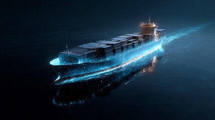 ship in the sea