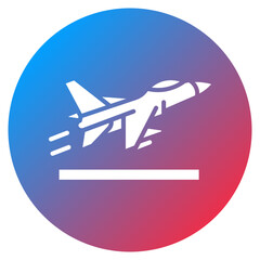 Military Jet Vector Icon