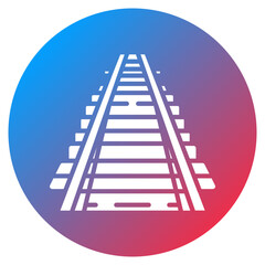 Train Tracks Vector Icon