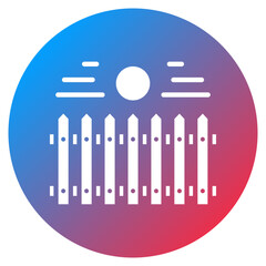 Wooden Fence Vector Icon