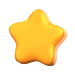 3D Illustration of a Star Shape