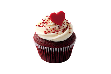Red Velvet Cupcake Valentines Day Treat Sweet Dessert Love Heart
