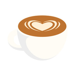 cup of coffee with heart
