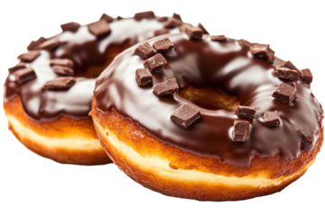 ChocolateDrizzled Donut Duo