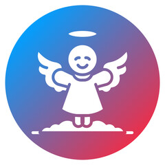 Snow Angel Vector Icon