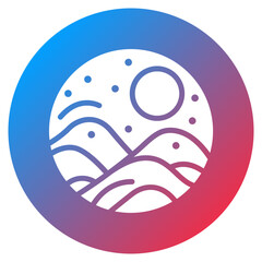 Obraz premium Snow Drift Vector Icon