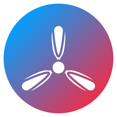 Smart Ceiling Fan Vector Icon