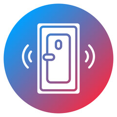 Smart Door Sensor Vector Icon