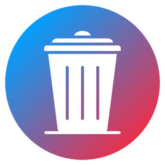 Smart Trash Bin Vector Icon