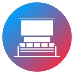 Smart Window Shade Vector Icon