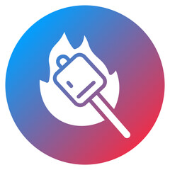 Roasted Marshmallows Vector Icon