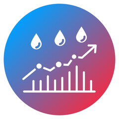 Humidity Rising Vector Icon