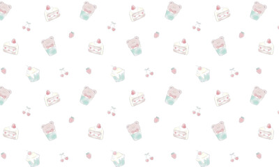 ゆるくまカップケーキ