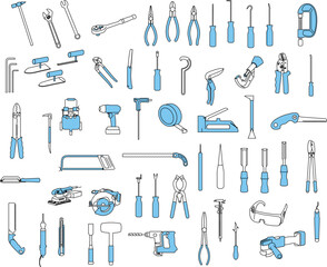 工具イラストセット素材