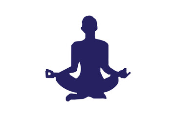 Yoga Silhouette Illustration
